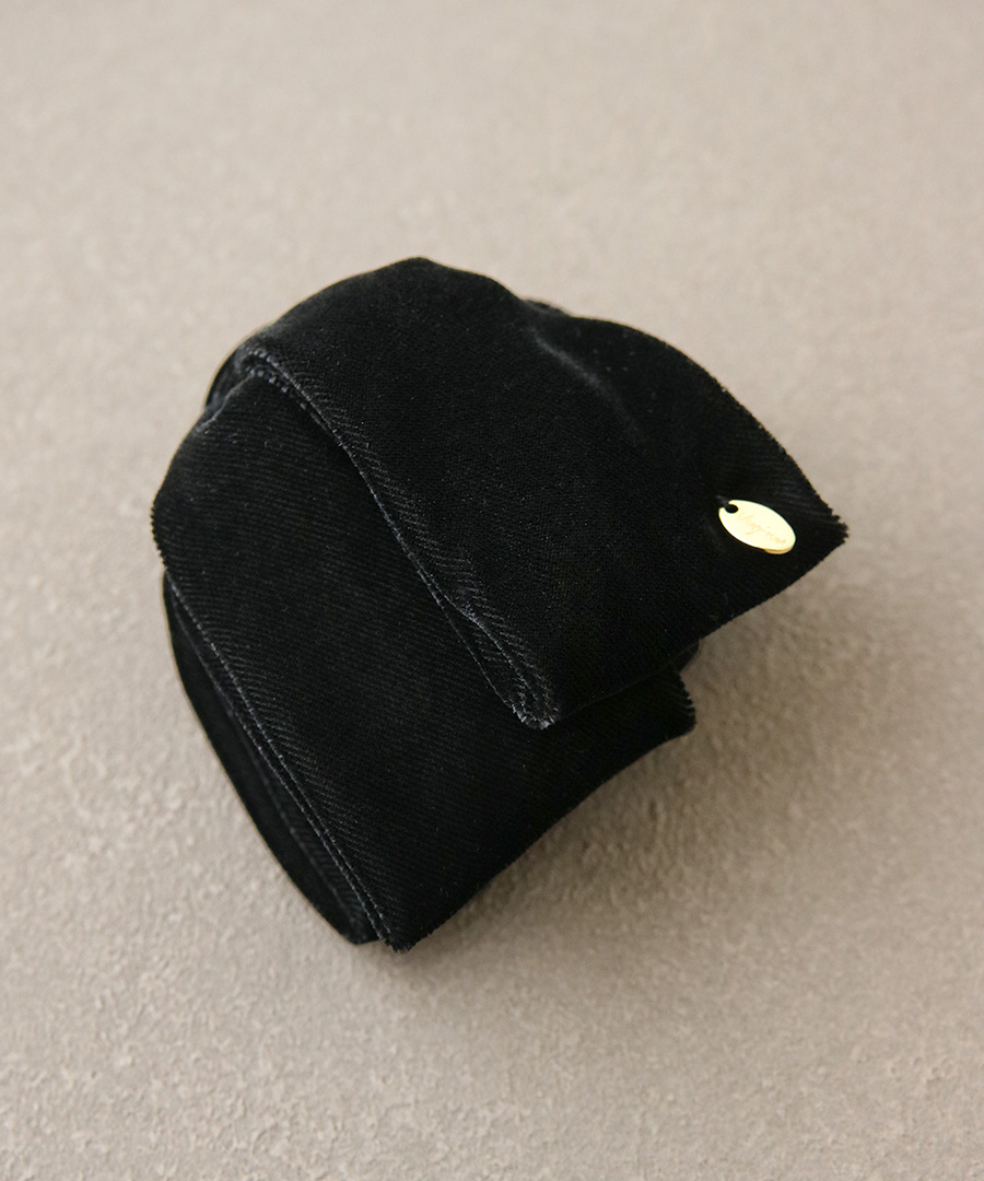 ベルベッド リボン バンスクリップ