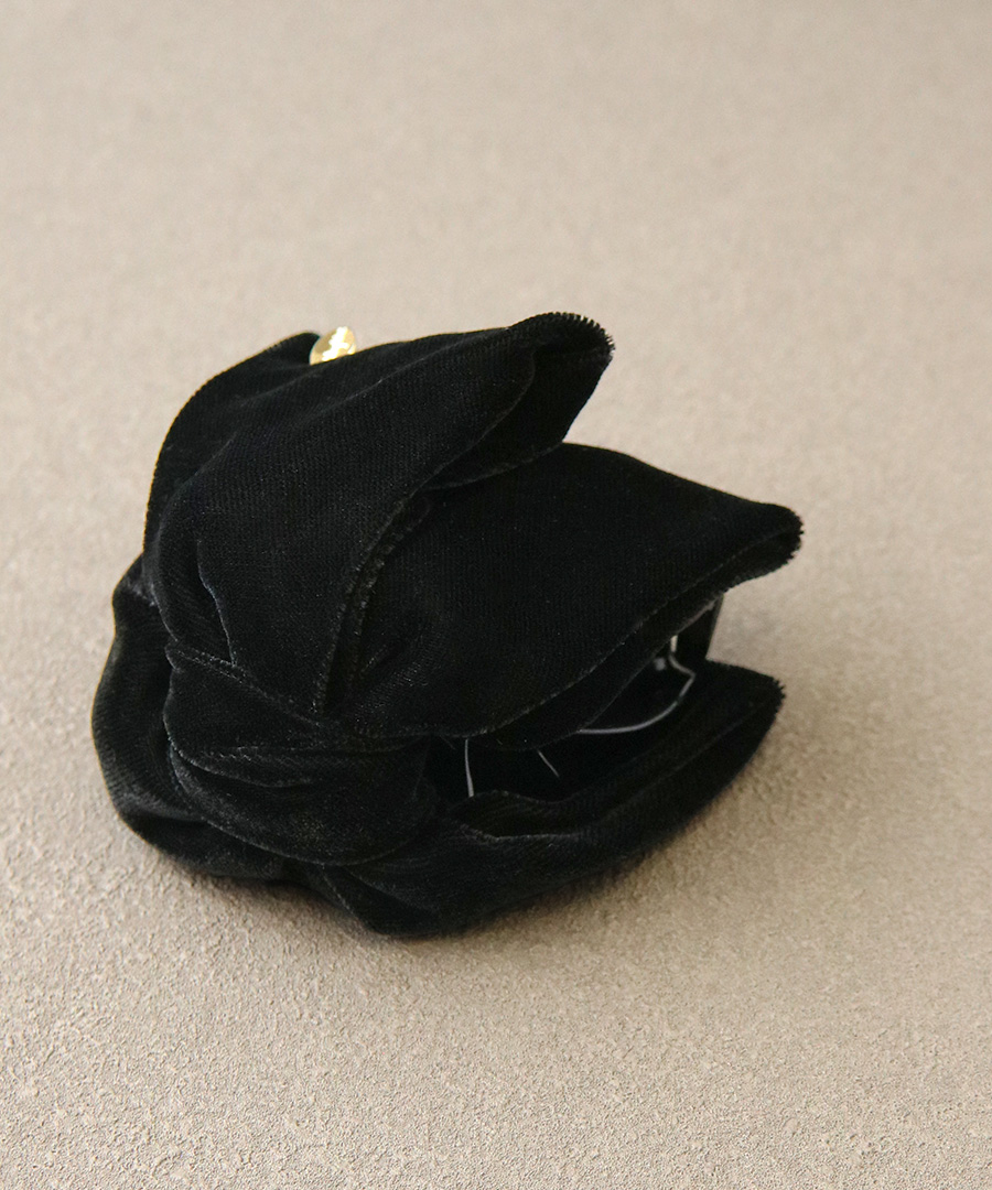 ベルベッド リボン バンスクリップ