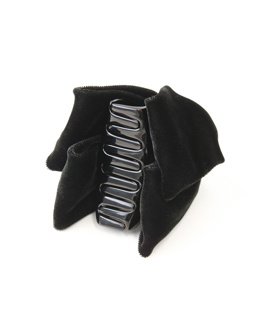 ベルベッド リボン バンスクリップ