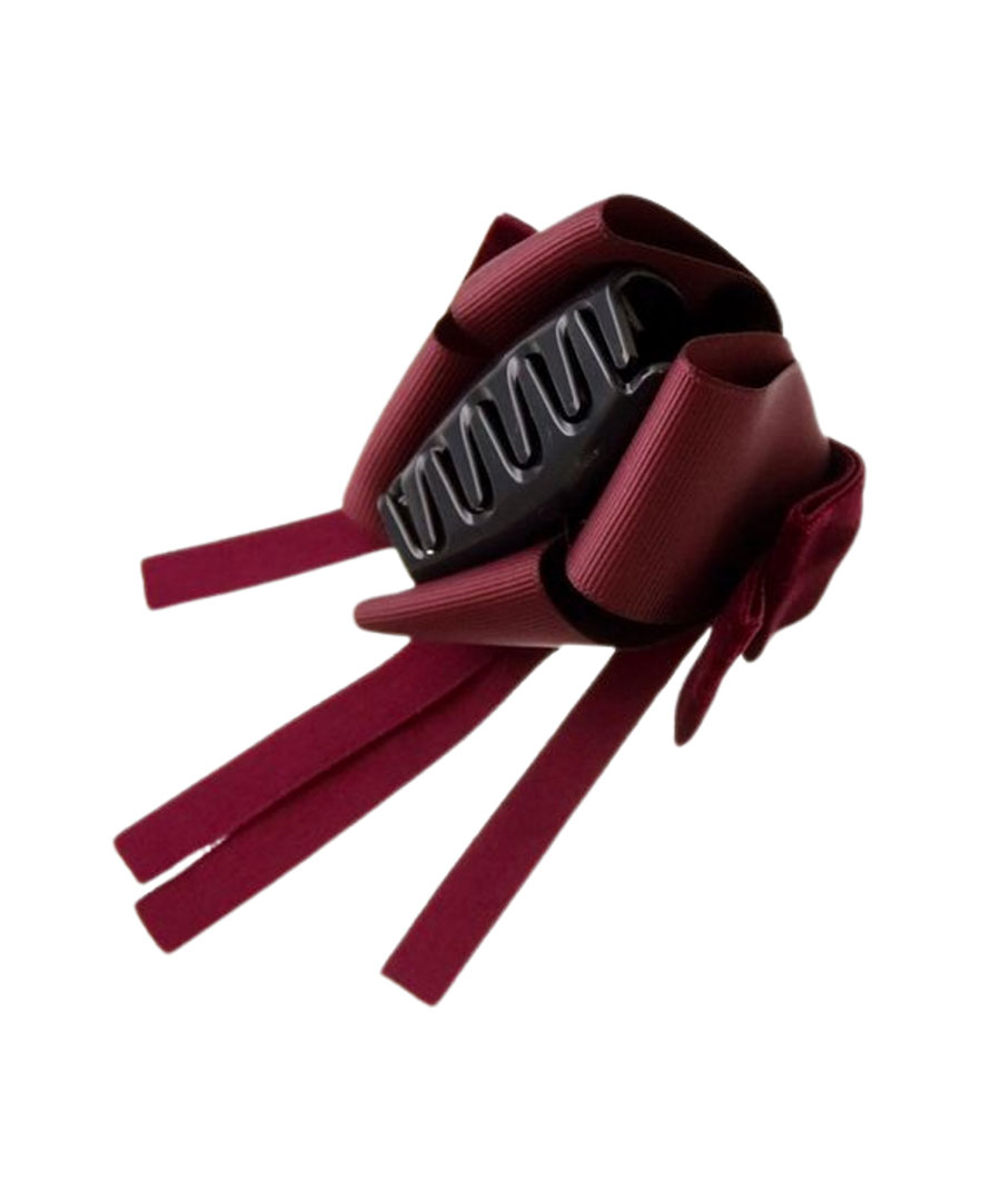 バンスクリップ ベルベット リボン