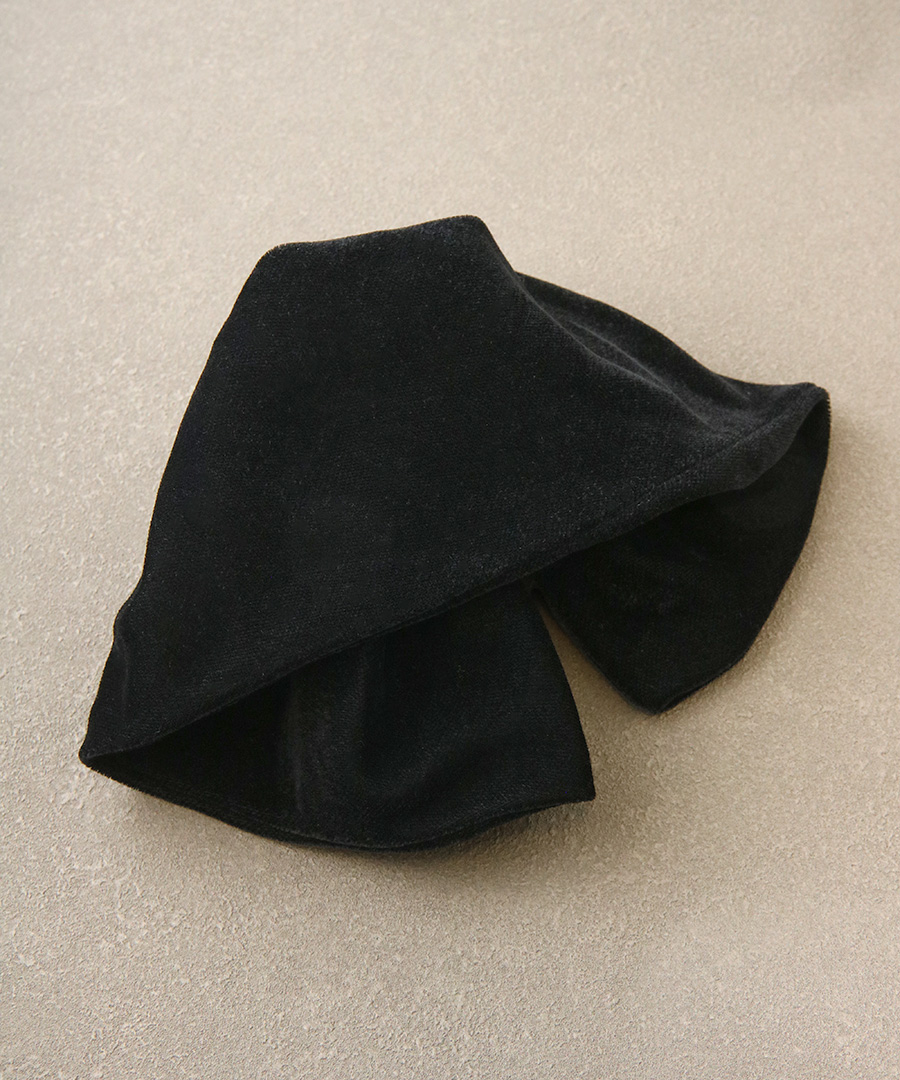 ベルベッド フリル バンスクリップ