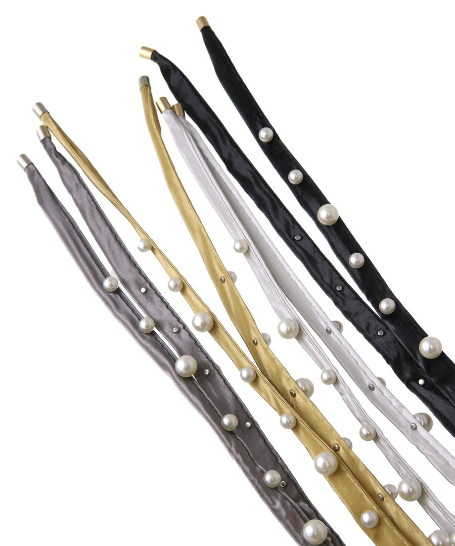 ワイヤーポニー パール ヘアアクセ レディース 大人可愛い ヘアアレンジ