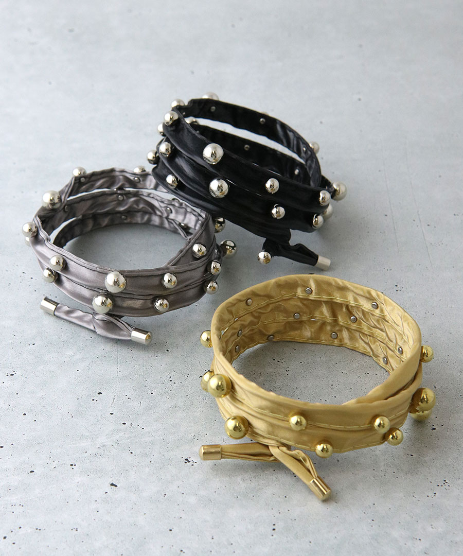 ワイヤーポニー メタルボール ヘアアクセ レディース 大人可愛い ヘアアレンジ