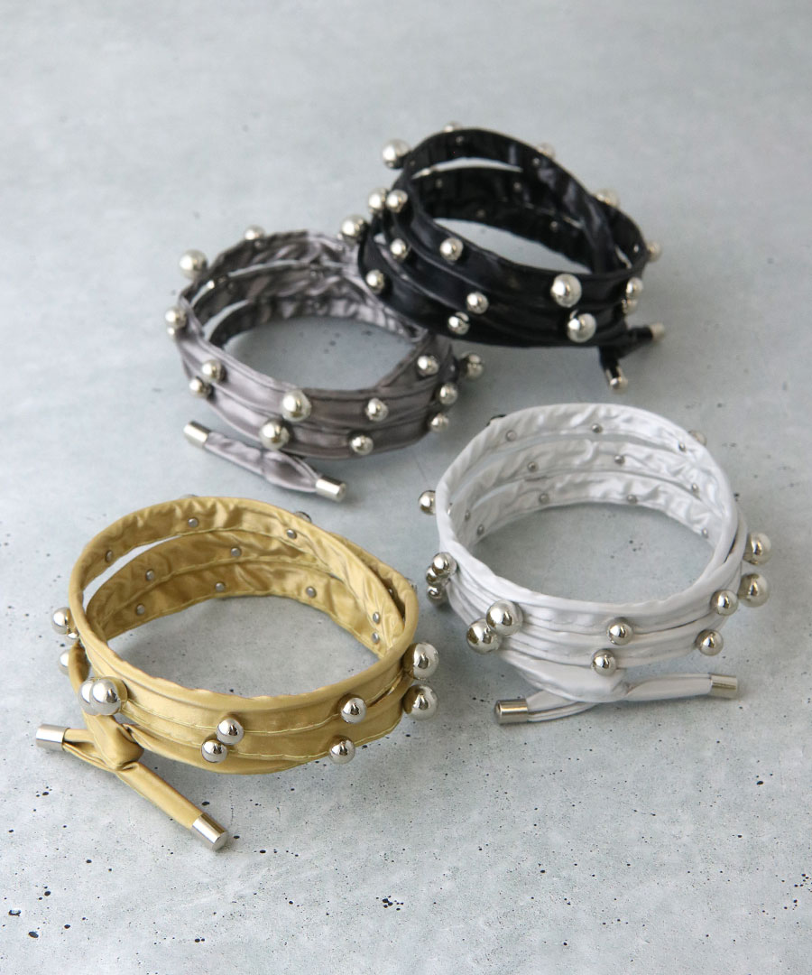 ワイヤーポニー メタルボール ヘアアクセ レディース 大人可愛い ヘアアレンジ