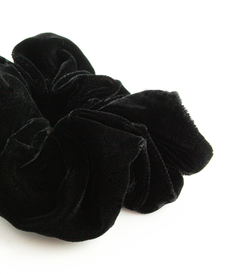 上品ブラックベロアシュシュ