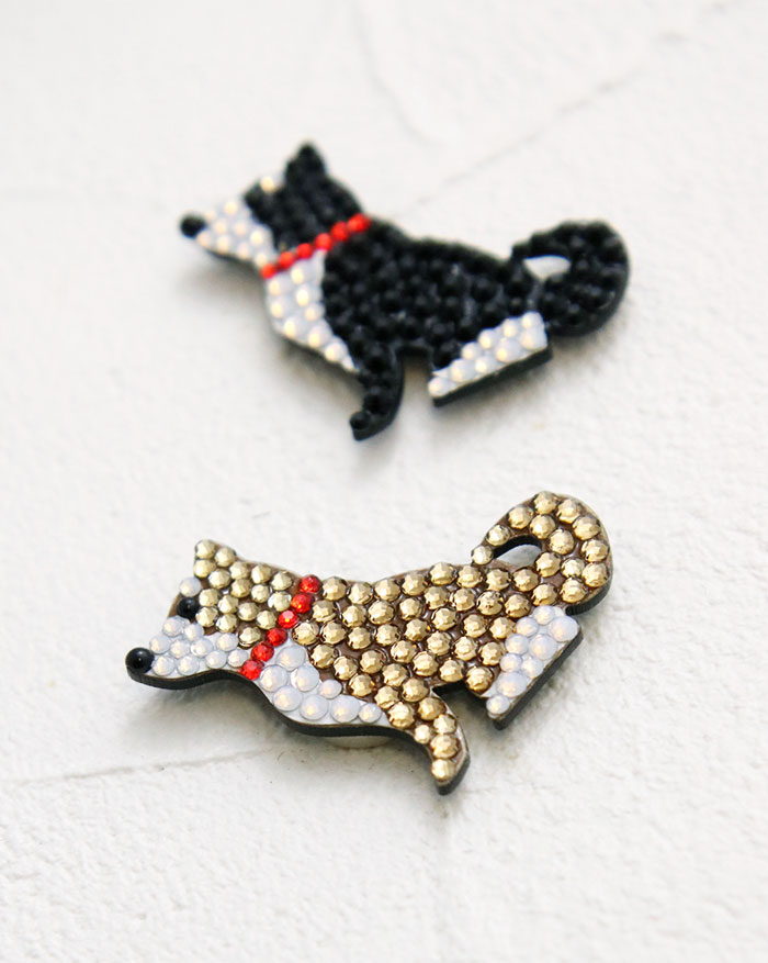 mogmog store 巾着 dogブローチ dog マグネット ヴァンテーヌ ブローチ マグネット 柴犬 犬 ドッグ 動物 可愛い 挟む
