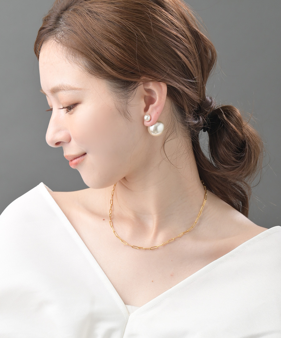 パールキャッチピアス
