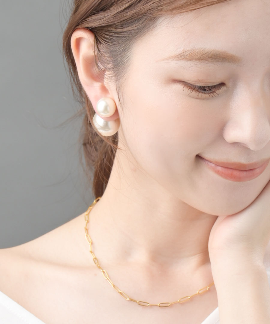 パールキャッチピアス