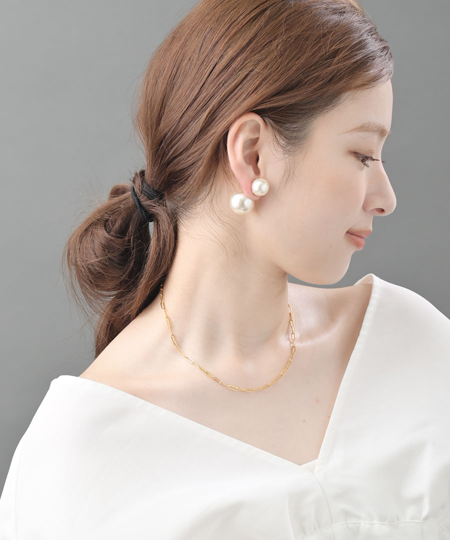 パールキャッチピアス