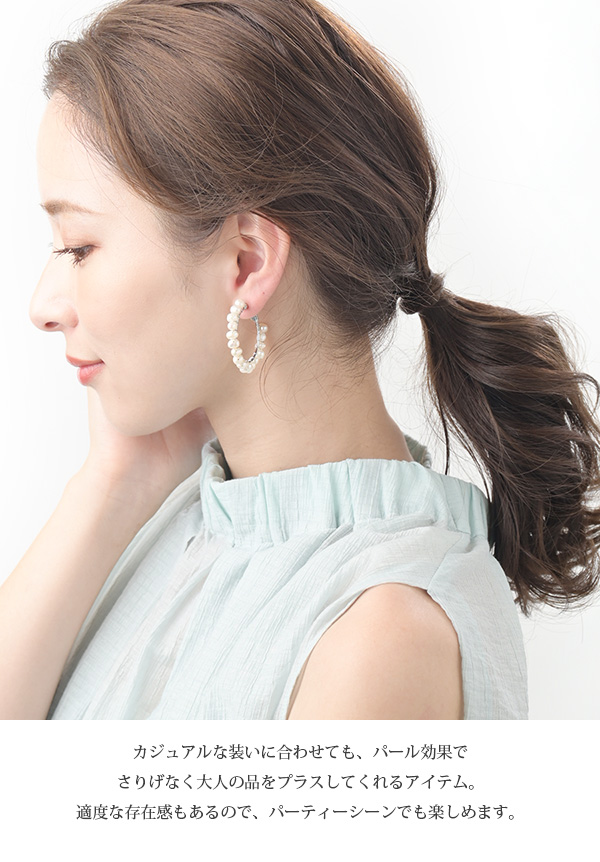 【n】 peau jewelry ポー ジュエリー あぽん フープピアス peau jewelry ポー ジュエリー あぽん フープピアス peau.