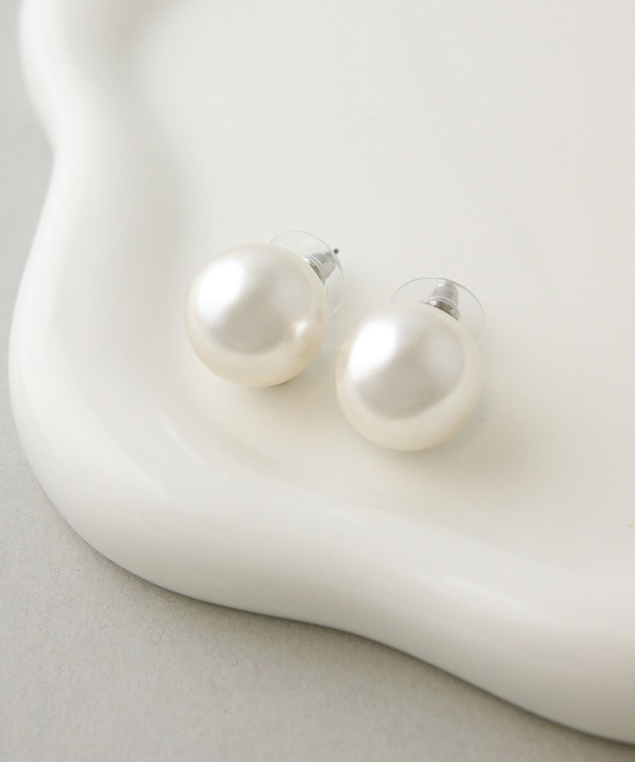18mmパール ピアス イヤリング