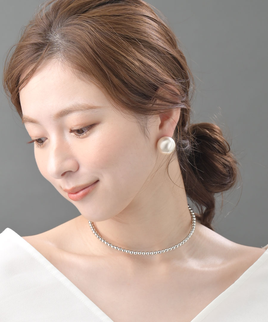 20mmパール ピアス イヤリング