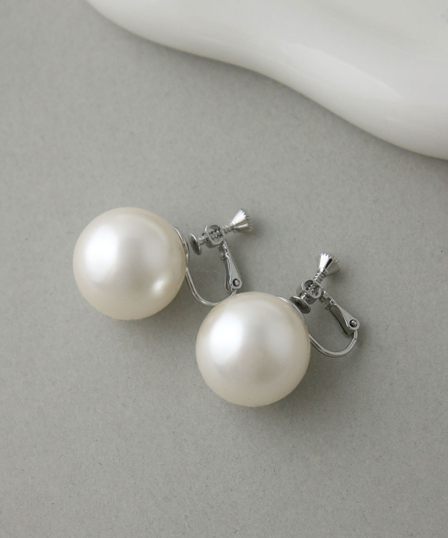 20mmパール ピアス イヤリング
