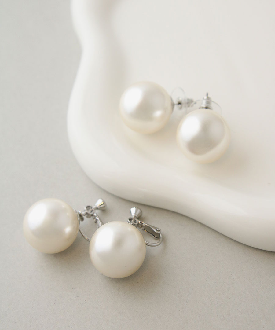 20mmパール ピアス イヤリング