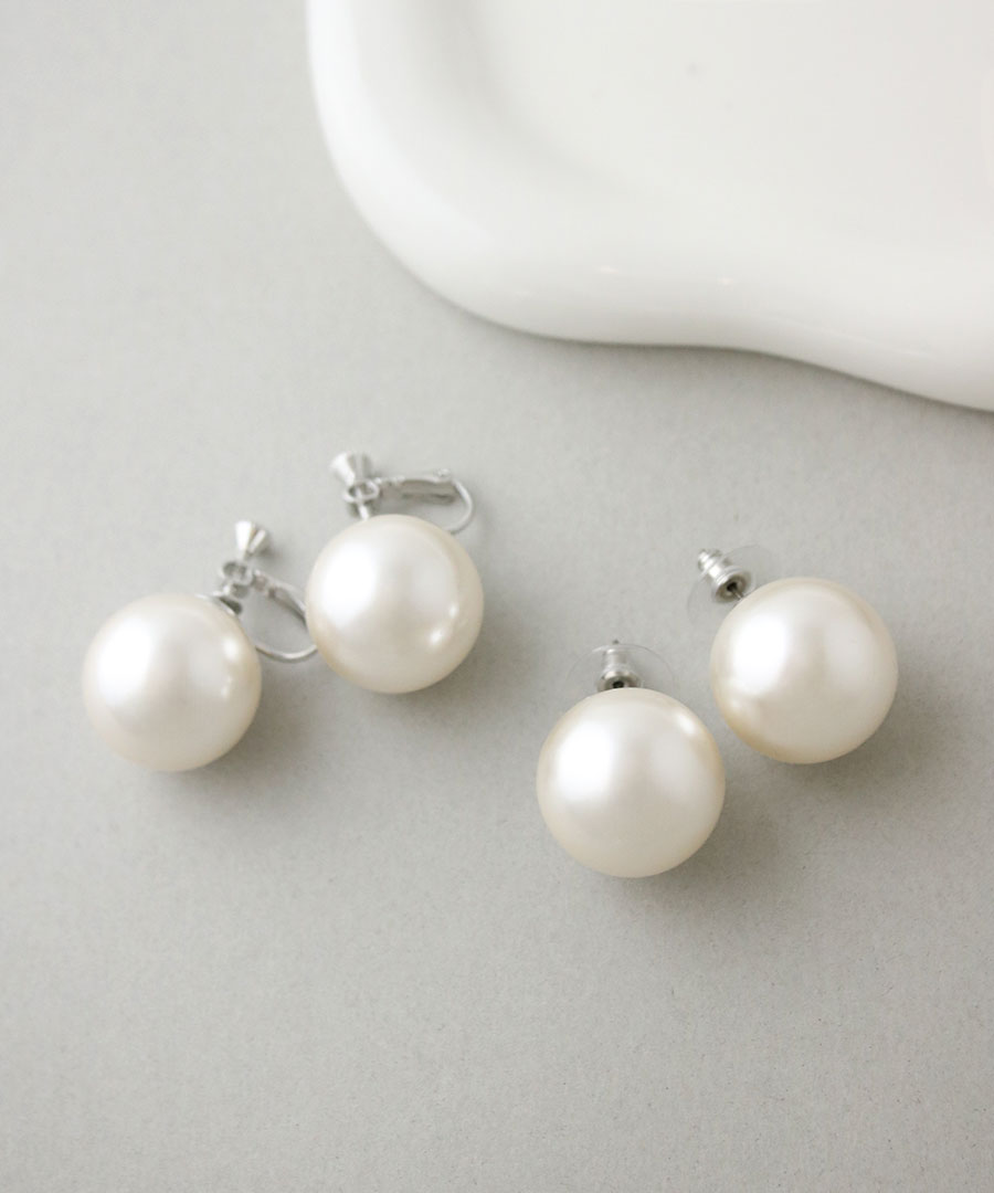 20mmパール ピアス イヤリング