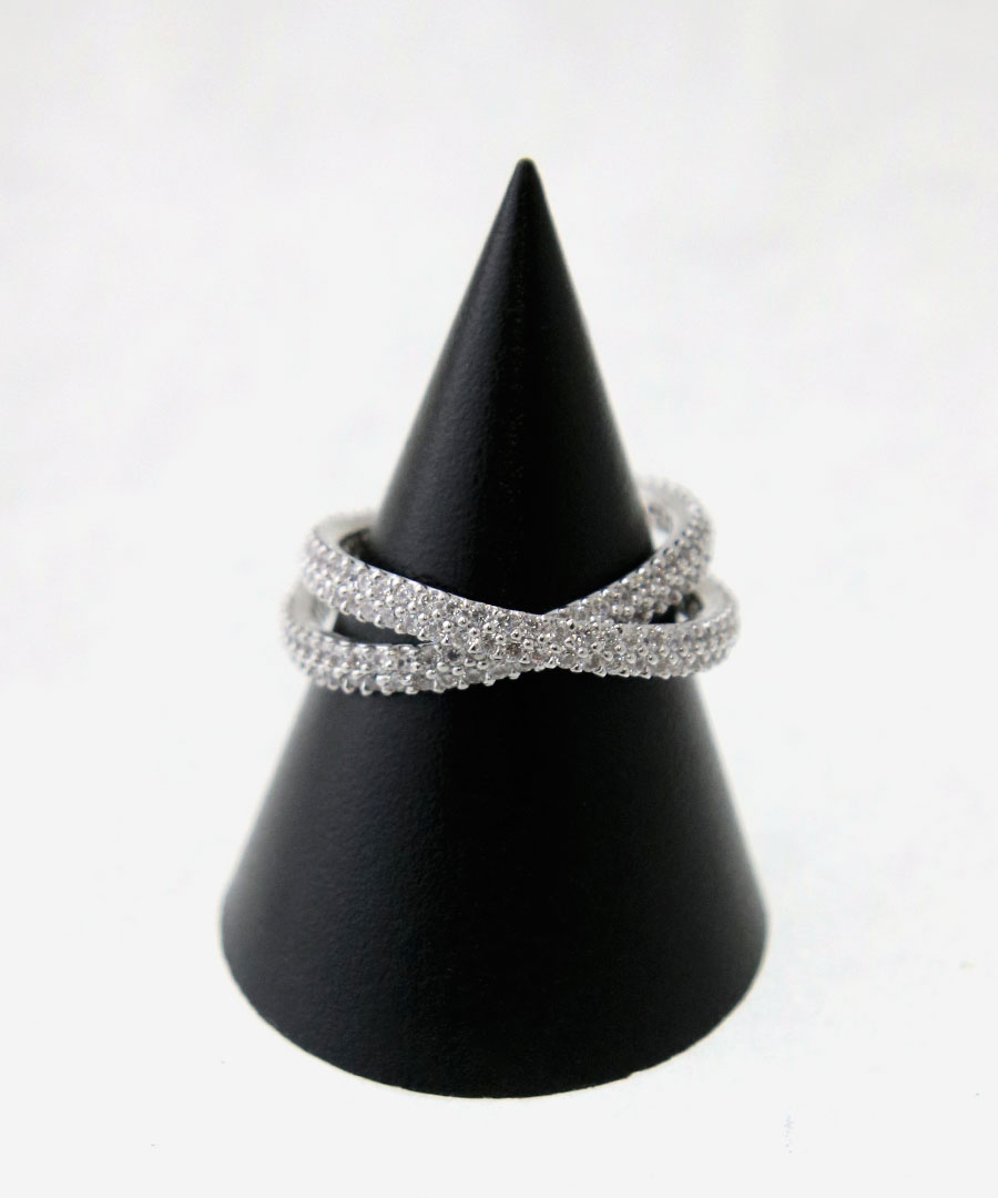 パヴェ クロス エタニティリング