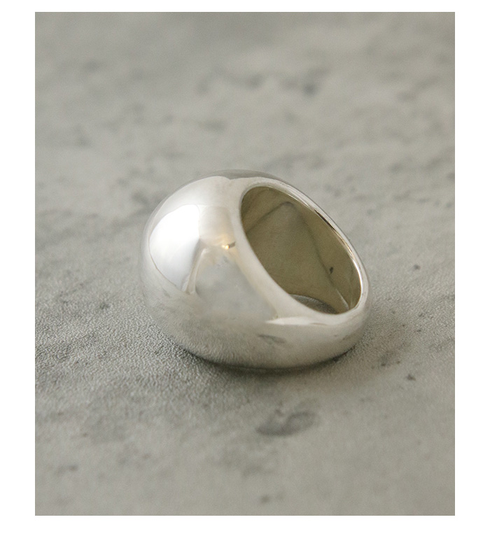 ヴァンテーヌ Silver925 リング 指輪 大ぶり ぽってり シンプル 幅広