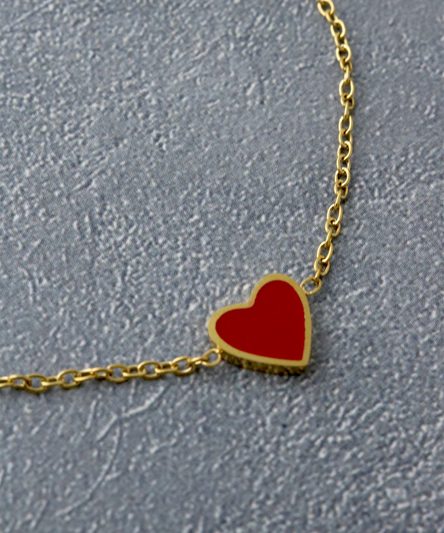 ハートモチーフブレスレット