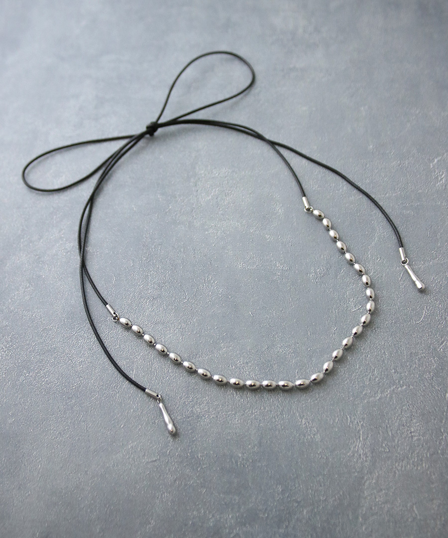 ステンレスモチーフ コードネックレス