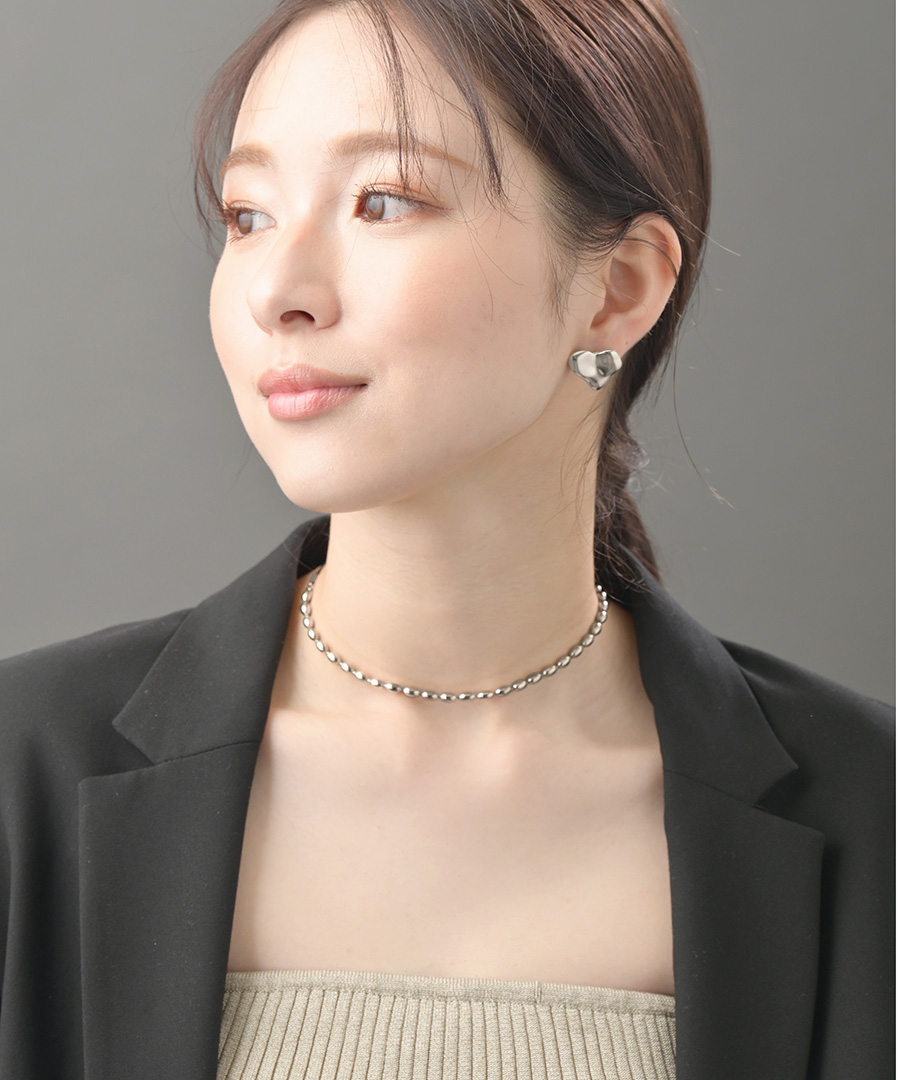 ステンレスモチーフ コードネックレス