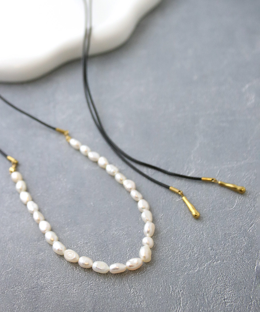 淡水パール コードネックレス