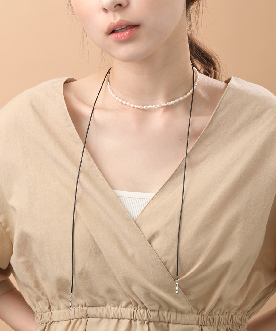 淡水パール コードネックレス