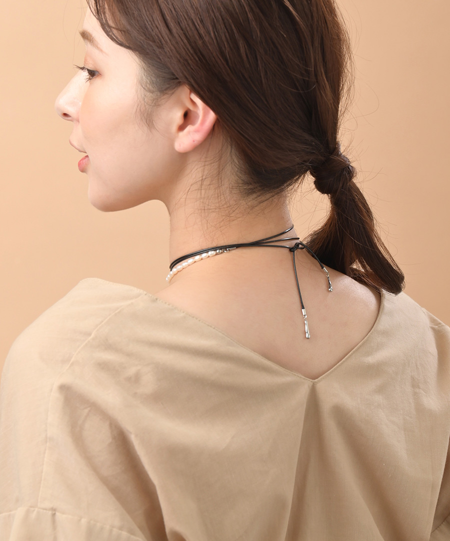 淡水パール コードネックレス