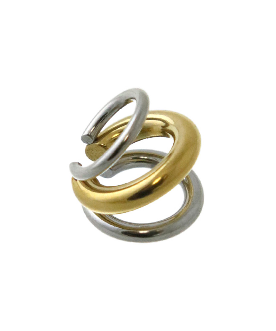 金属アレルギー対応3連コンビカラーイヤーカフ