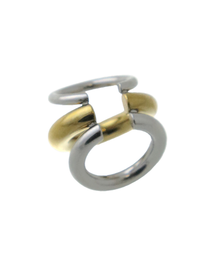 金属アレルギー対応3連コンビカラーイヤーカフ