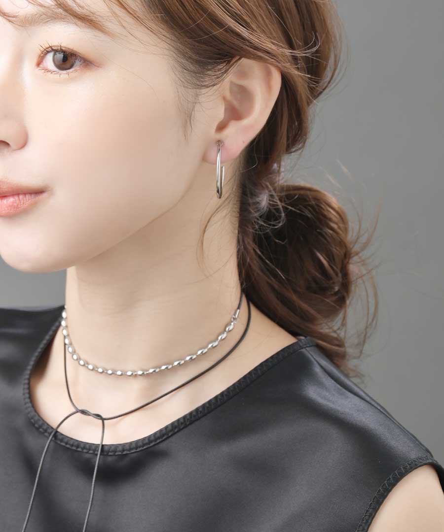 ステンレス フープイヤリング