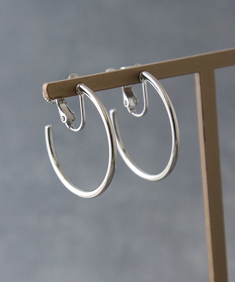 ステンレス フープイヤリング