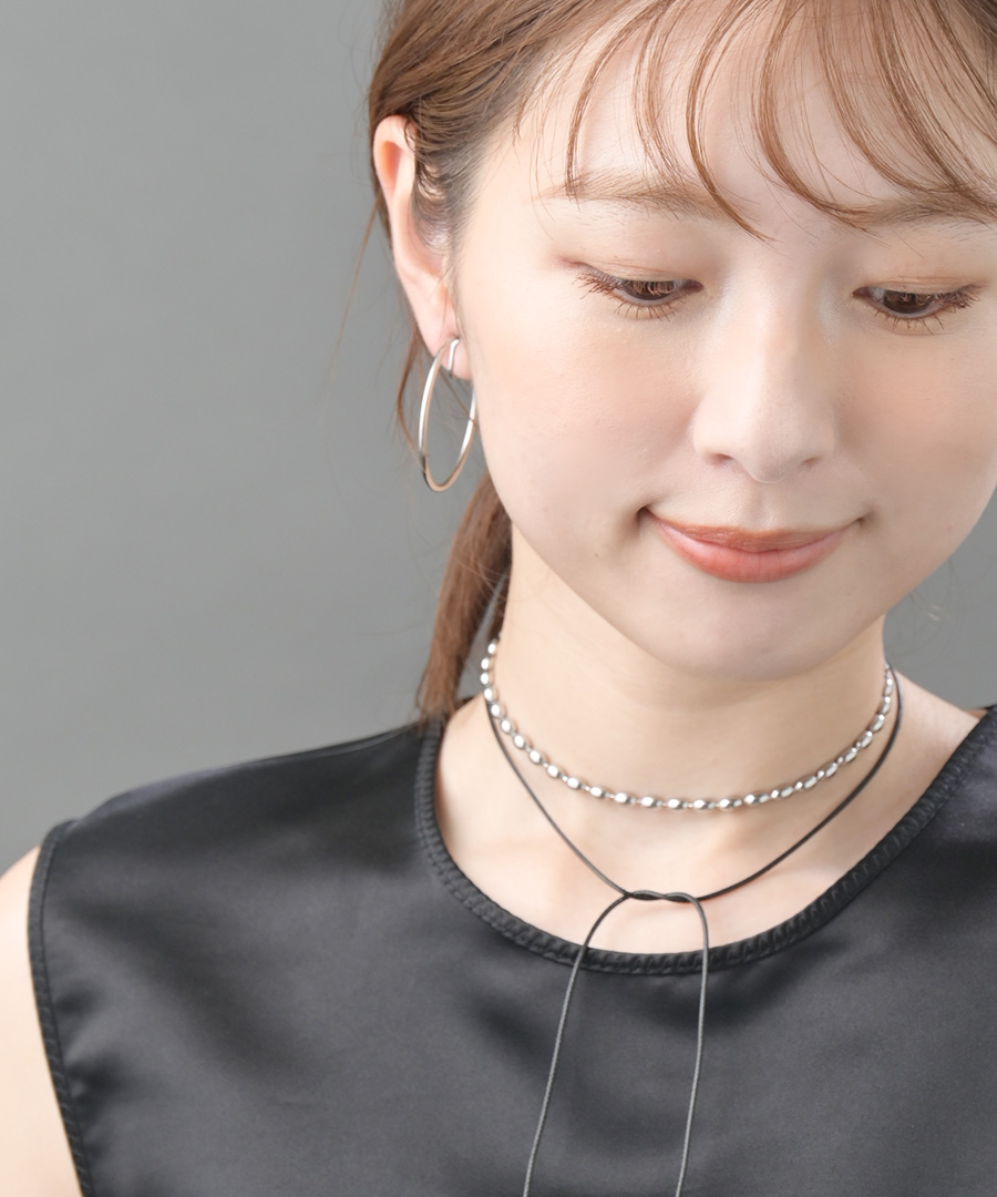 ステンレス フープイヤリング