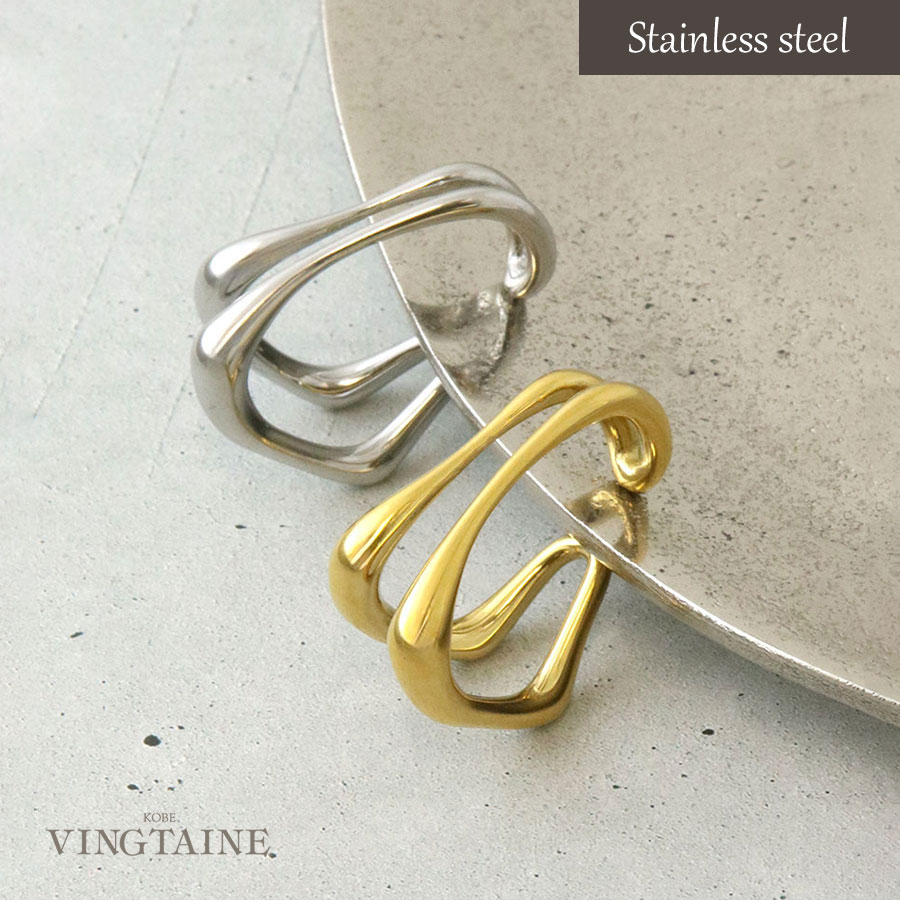 ステンレス 金アレ対応 イヤーカフ