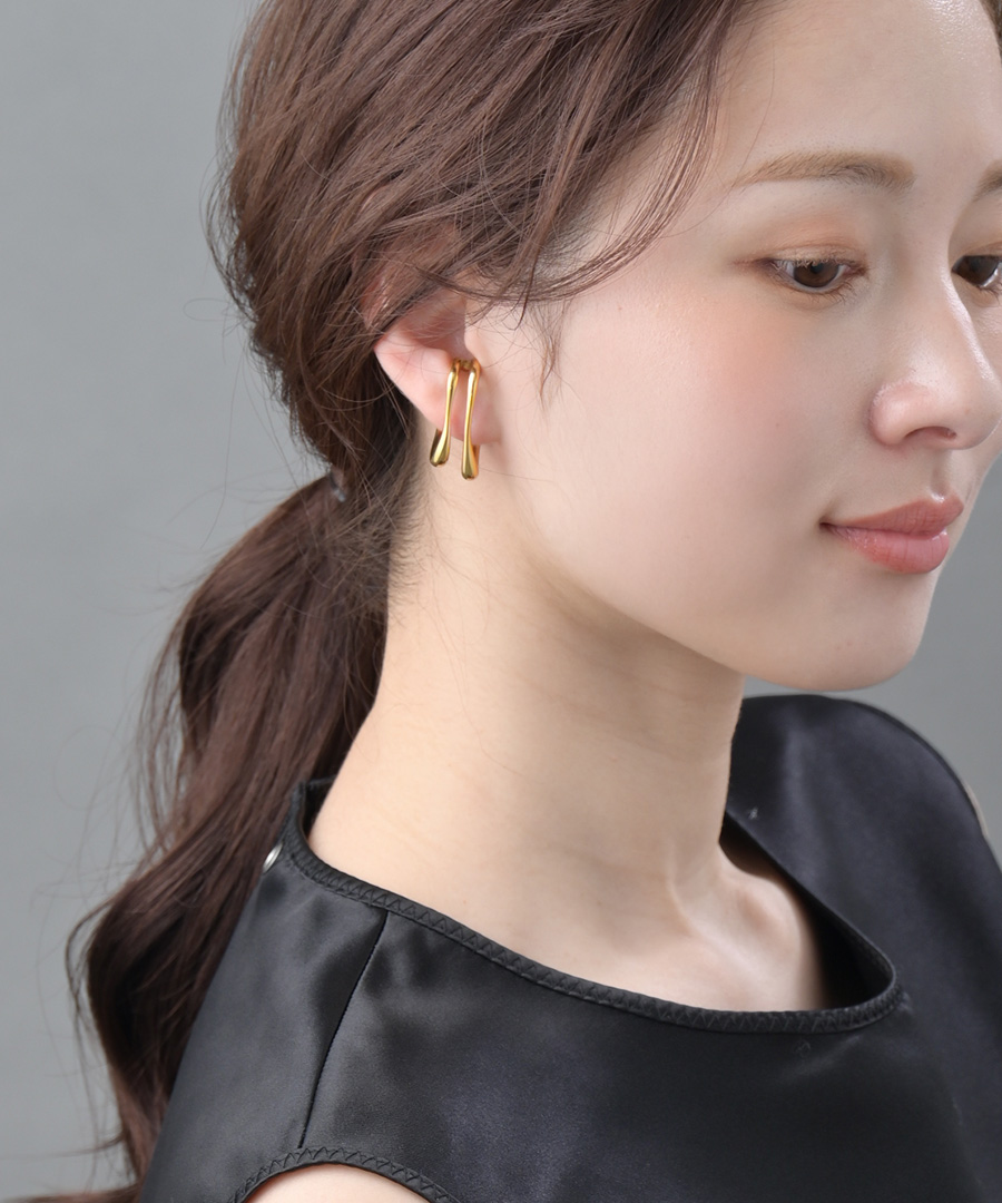 ステンレス 金アレ対応 イヤーカフ