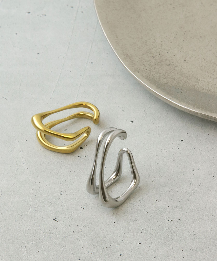 ステンレス 金アレ対応 イヤーカフ