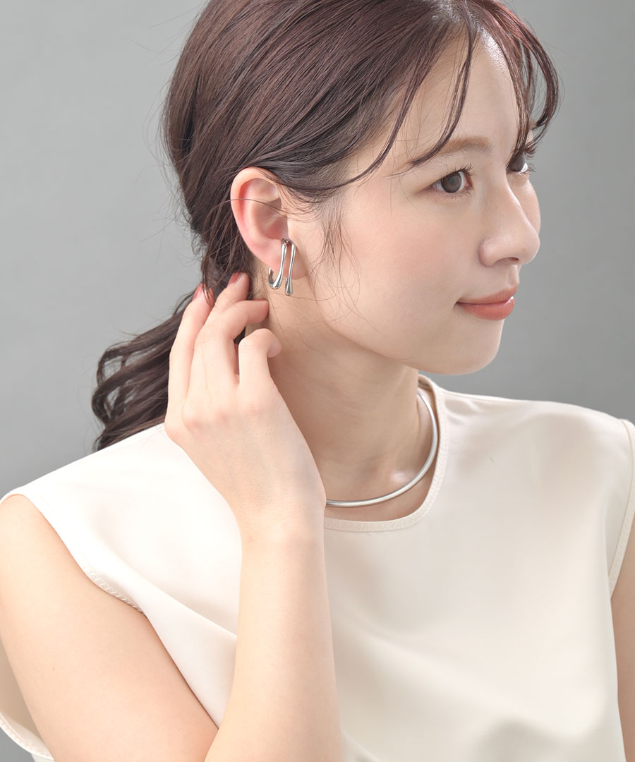 ステンレス 金アレ対応 イヤーカフ