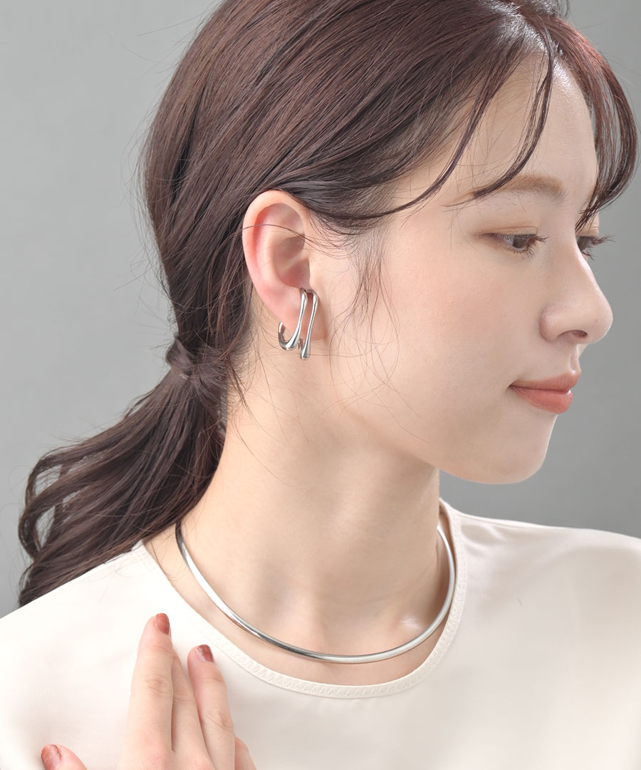 ステンレス 金アレ対応 イヤーカフ