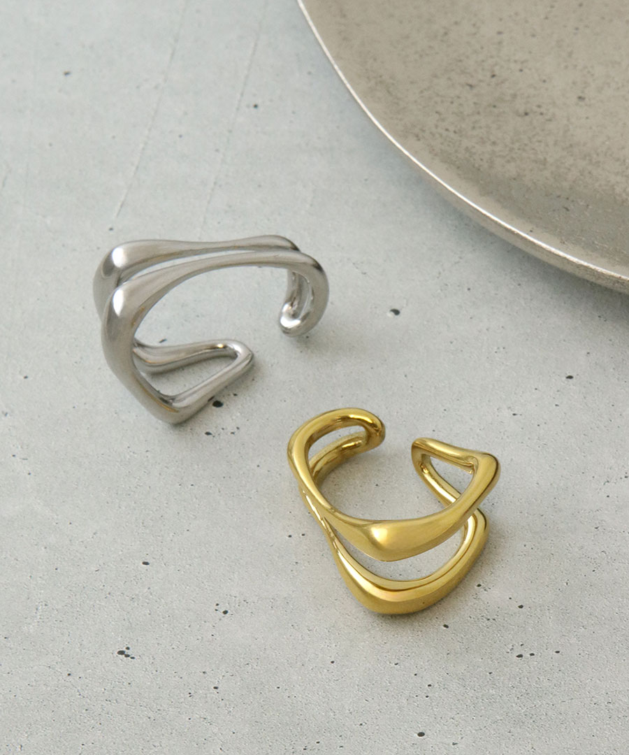 ステンレス 金アレ対応 イヤーカフ