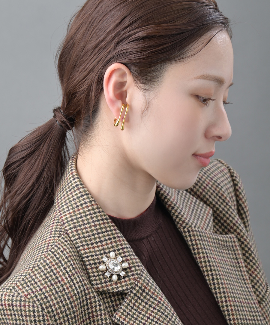 ステンレス 金アレ対応 イヤーカフ