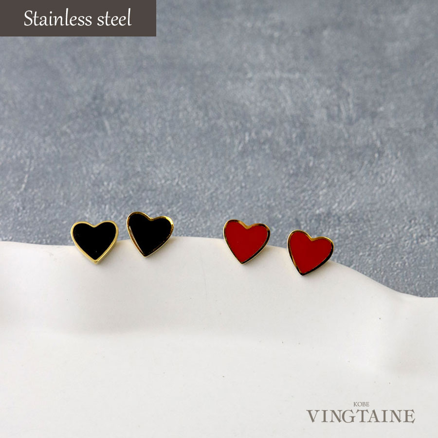 ミニハートピアス