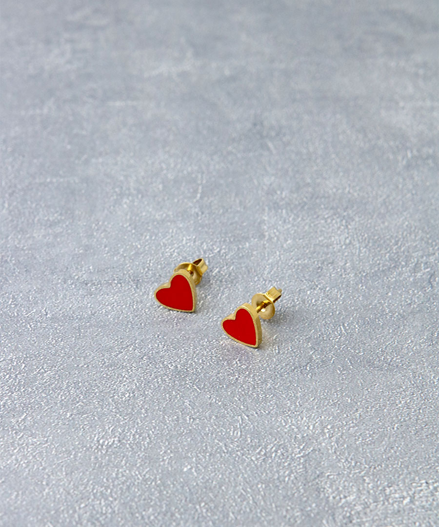 ミニハートピアス