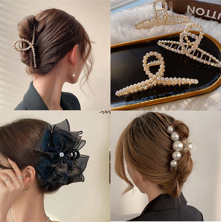 Yahoo! Yahoo!ショッピング(ヤフー ショッピング)2点目1円 ヘアクリップ　リボンクリップ 大きめしっかり オフィス 髪留め クリップ 可愛い シンプル オシャレ 上品 ヘアクリップ サテン 人気 髪留め　可愛い
