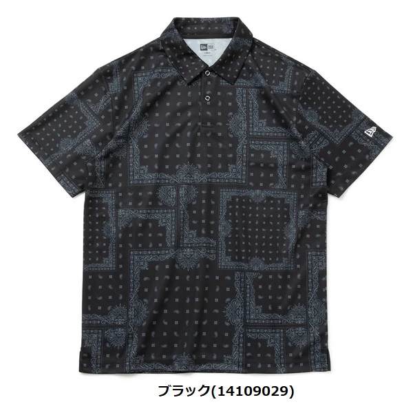 NEW ERA（ニューエラ） ゴルフ 半袖 鹿の子 ポロシャツ Bandana All