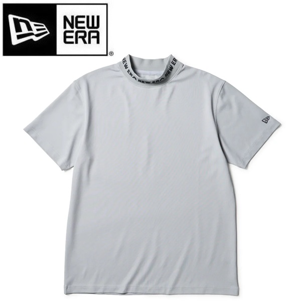 NEW ERA（ニューエラ） ゴルフ 半袖 ミッドネック Tシャツ 鹿の子