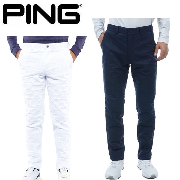 PING APPAREL　ピンゴルフ　ストレッチ中綿パンツ　モノグラム　通勤通学 PING APPAREL ピンゴルフ ストレッチ中綿パンツ モノグラム 通勤通学