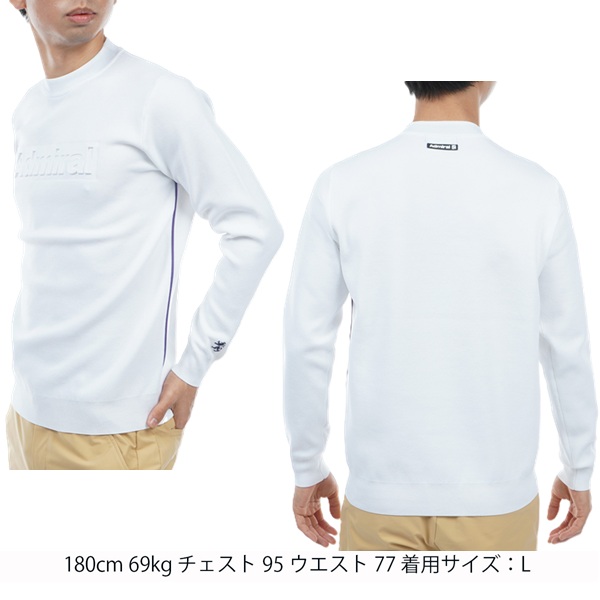 アドミラル ゴルフ メンズ エンボスロゴ クルーネックセーター ADMIRAL