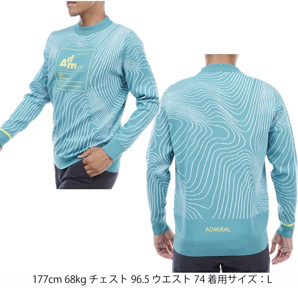 新品未使用 メンズAdmiral ゴルフ セーター ニット ADMA399 L