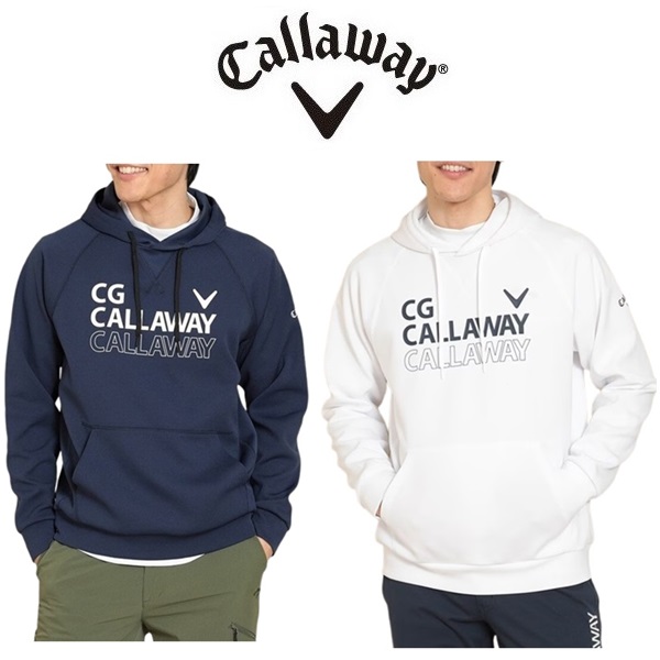 キャロウェイ メンズ ゴルフウェア ハーフゲージ プルオーバー スウェットパーカー C24117102 Callaway Golf  【2024年春夏モデル】 Callaway（キャロウェイ） メンズ ゴルフウェア ハーフゲージ プル