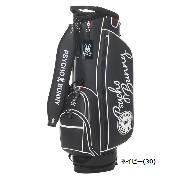 PSYCHO BUNNY スタンドキャディバッグ ブラック LWG サイコバニー ゴルフ スタンドキャディバッグ LWG CAMO Psycho