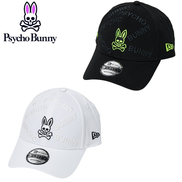 Psycho Bunny（サイコバニー） ゴルフ キャップ NEW ERAコラボ メンズ